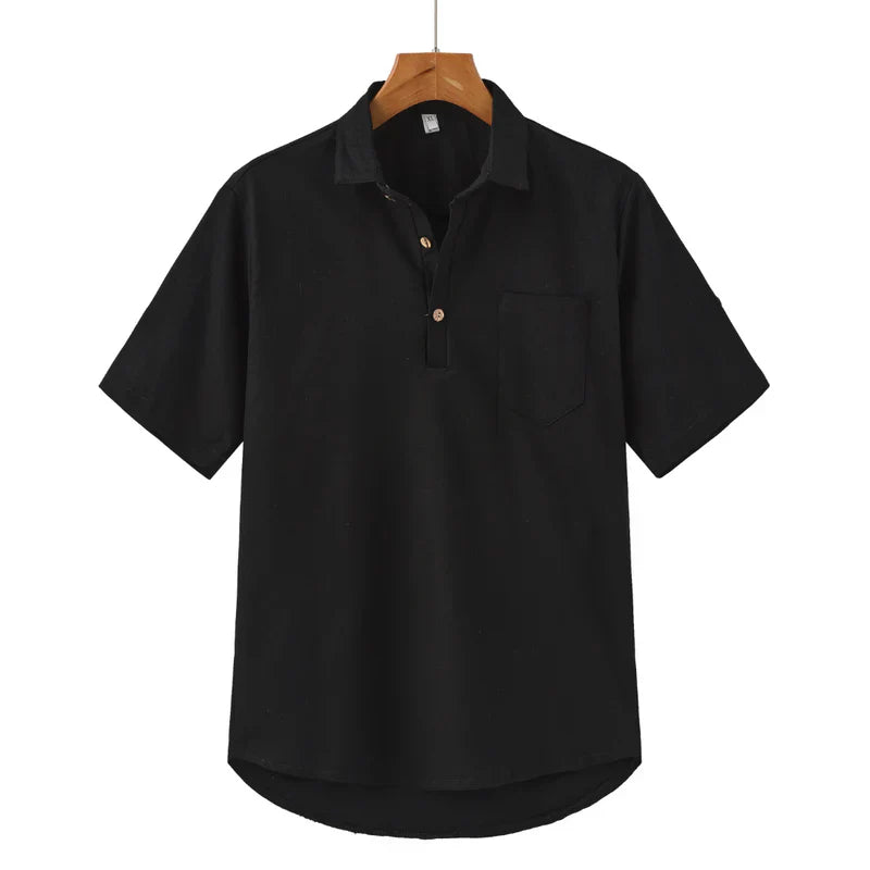 Maximilian® | Linen Polo Shirt