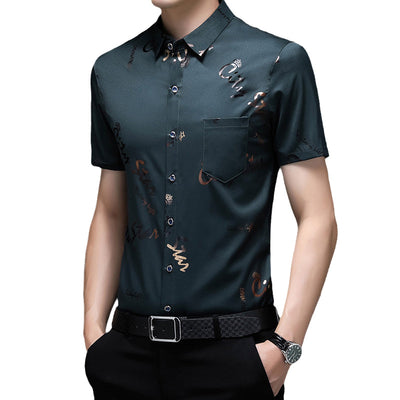 Kahlil® | Thin Short-Sleeved Shirt For Men