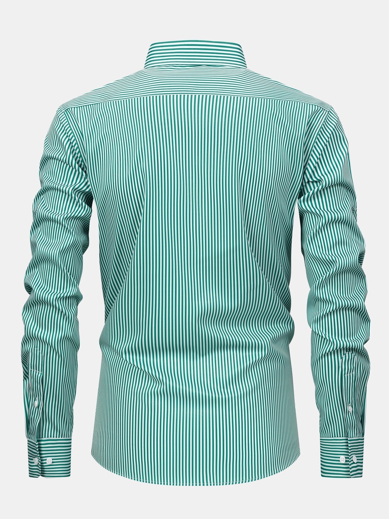 hola STRIPED LONG SLEEVE BUTTON-DOWN SHIRT