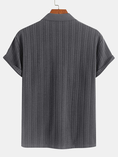Stanley® | Textured Zipper Polo