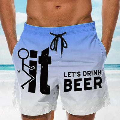 Aeson® | Men'S Printed Letter Beach Shorts
