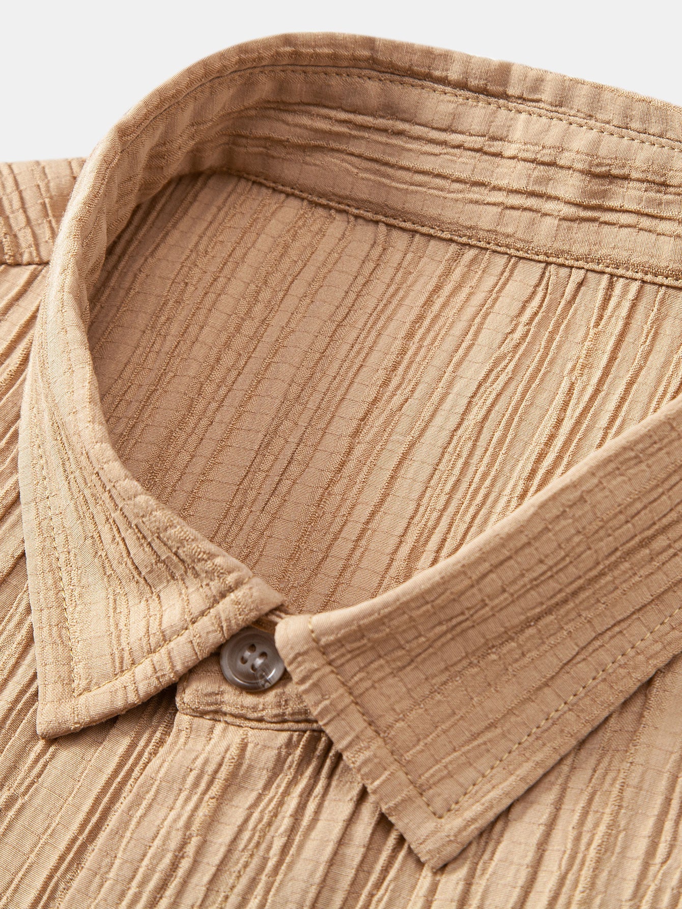 Elvis® | Crinkled Textured Button Up Shirt