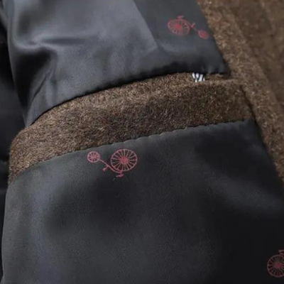 Lando | Thick wool trench coat for men