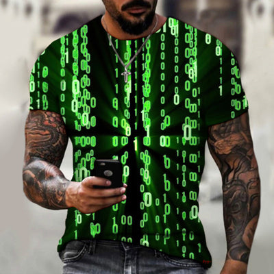 Jorel® | Men'S 3D Digital Print Casual Short-Sleeved T-Shirt