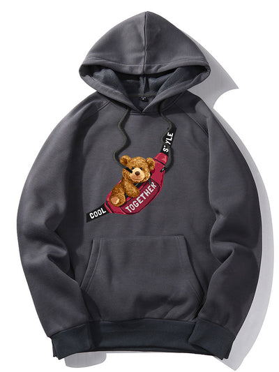 Clay | Shoulder Bag Bear Print Hoodie