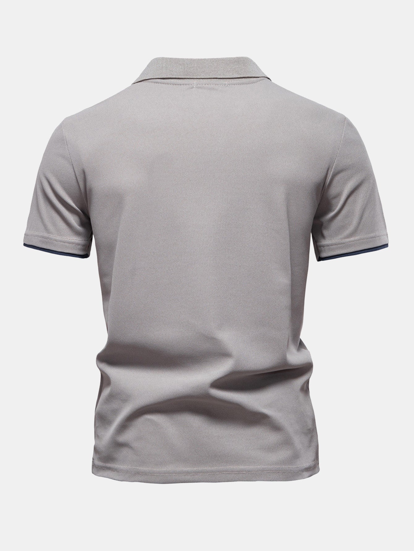 Miles | Contrast Pique V Neck Polo Shirt