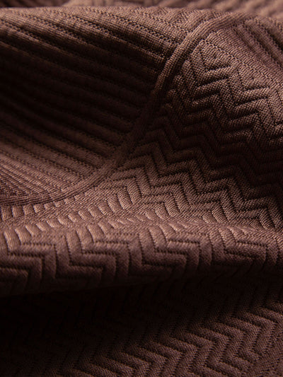 Vlad® | Geometric Style: Short Sleeve Cuban Shirt With Geometric Texture