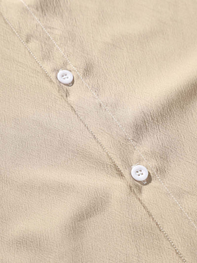 Aristodemo® | Wrinkled Texture Stand Collar Shirt