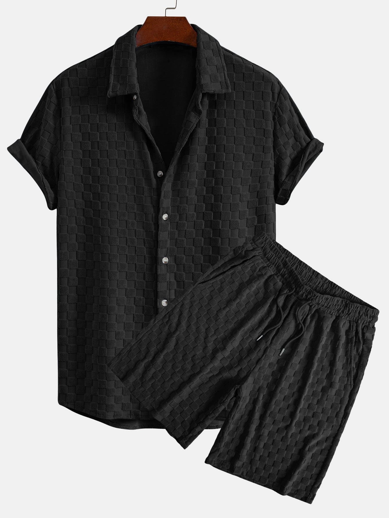 José® | Checkerboard Terry Shirt & Shorts