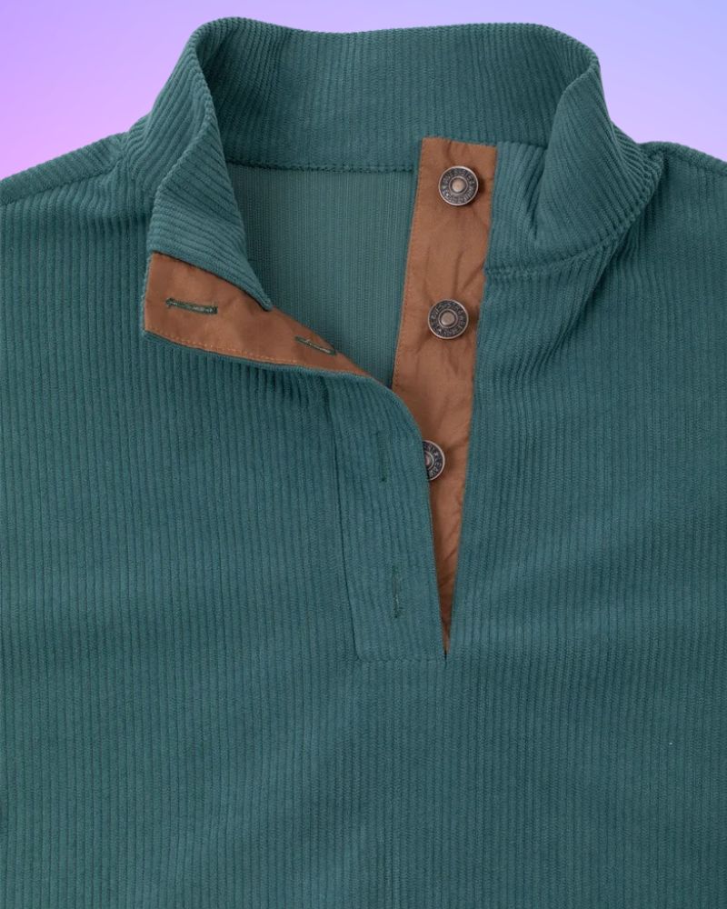 Samuel® | Solid Color Half Open Long Sleeve Shirt