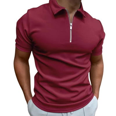 Lucas | MODERN POLO SHIRT WITH MID-ZIP