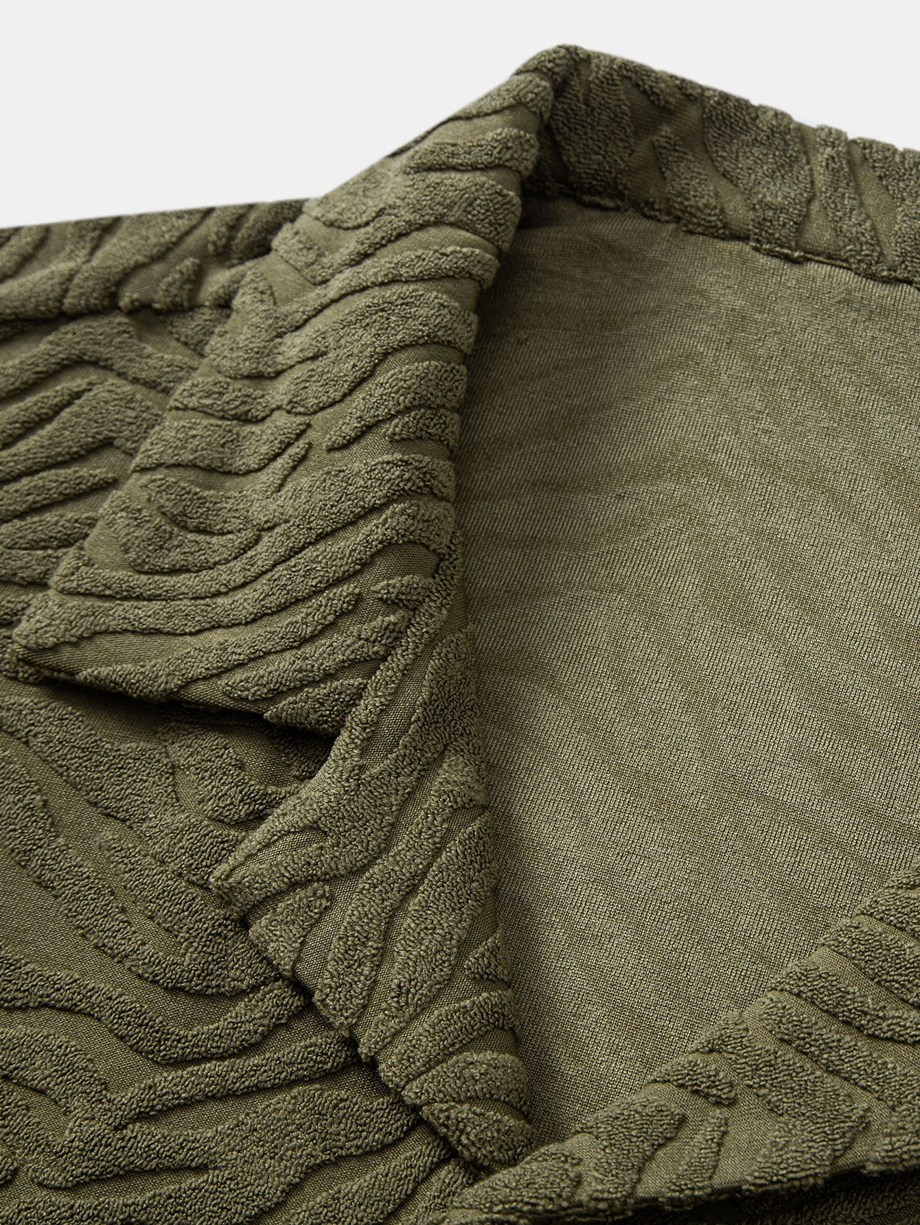 Alfread® | Animal Texture Terry Cuban Shirt & Straight Leg Linen Pants