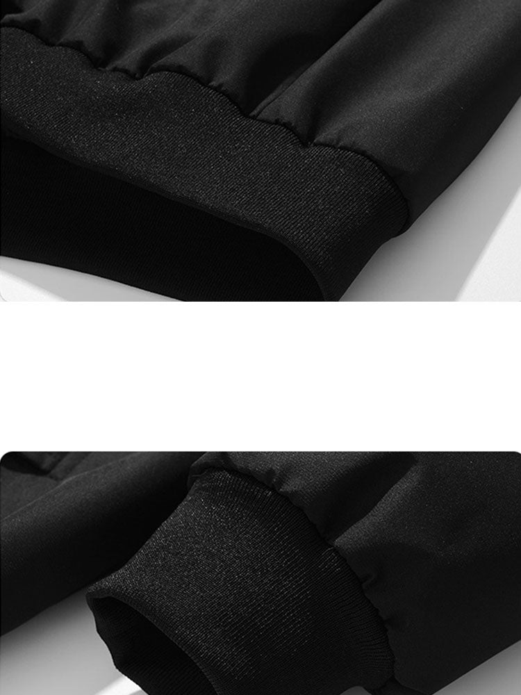 Efraín® | Relax Fit Contrast Corduroy Bomber Jacket With Detachable Hood