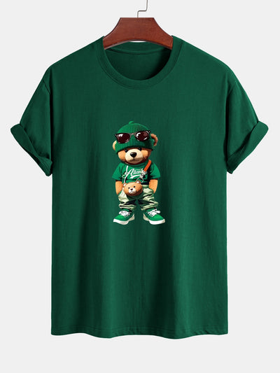 Cándido® | Trendy Bear Print Cotton T-Shirt