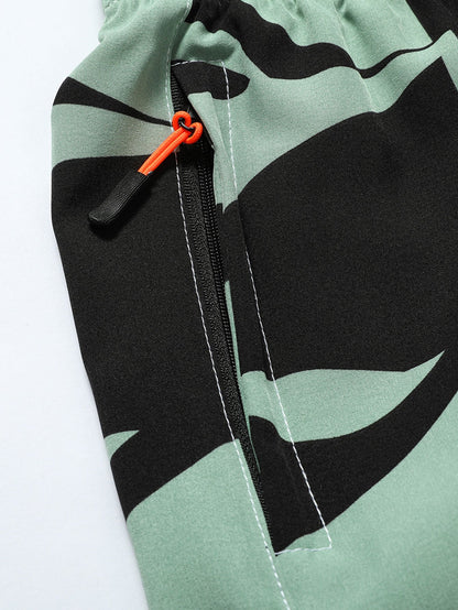 Jonathan® | Color Block Print Zipper Pocket Shorts