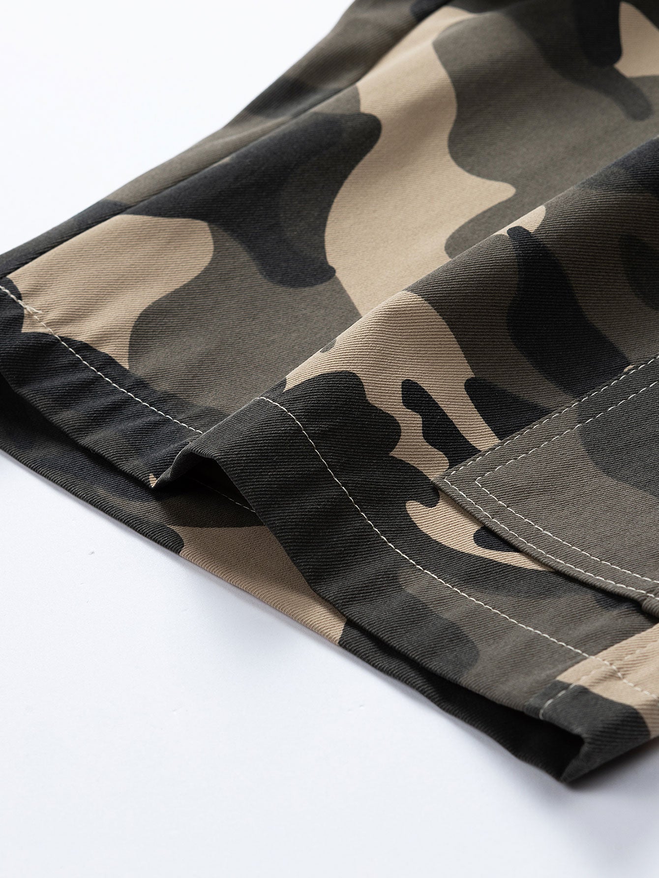 Alfonso | Camouflage Drawstring Cargo Shorts