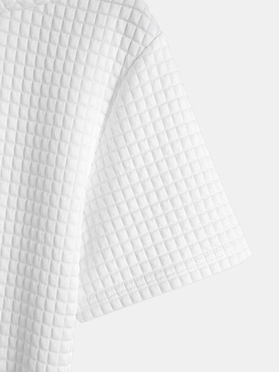 Casey® | Kangaroo Pocket Waffle Hooded T-Shirt & Shorts