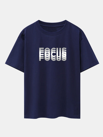 Cooper® | Focus Slogan Print Drop Shoulder Oversize T-Shirt