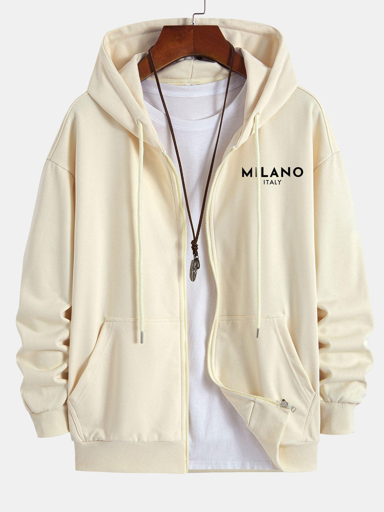 Jonas® | Milano Italy Print Relax Fit Zip Hoodie