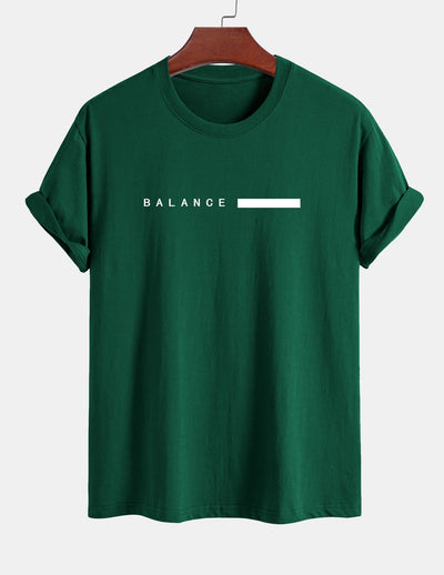Numa® | Balance Stripe Print Cotton T-Shirt