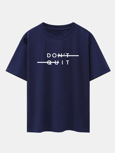 Nicolás® | Don'T Quit Print Drop Shoulder Oversize T-Shirt