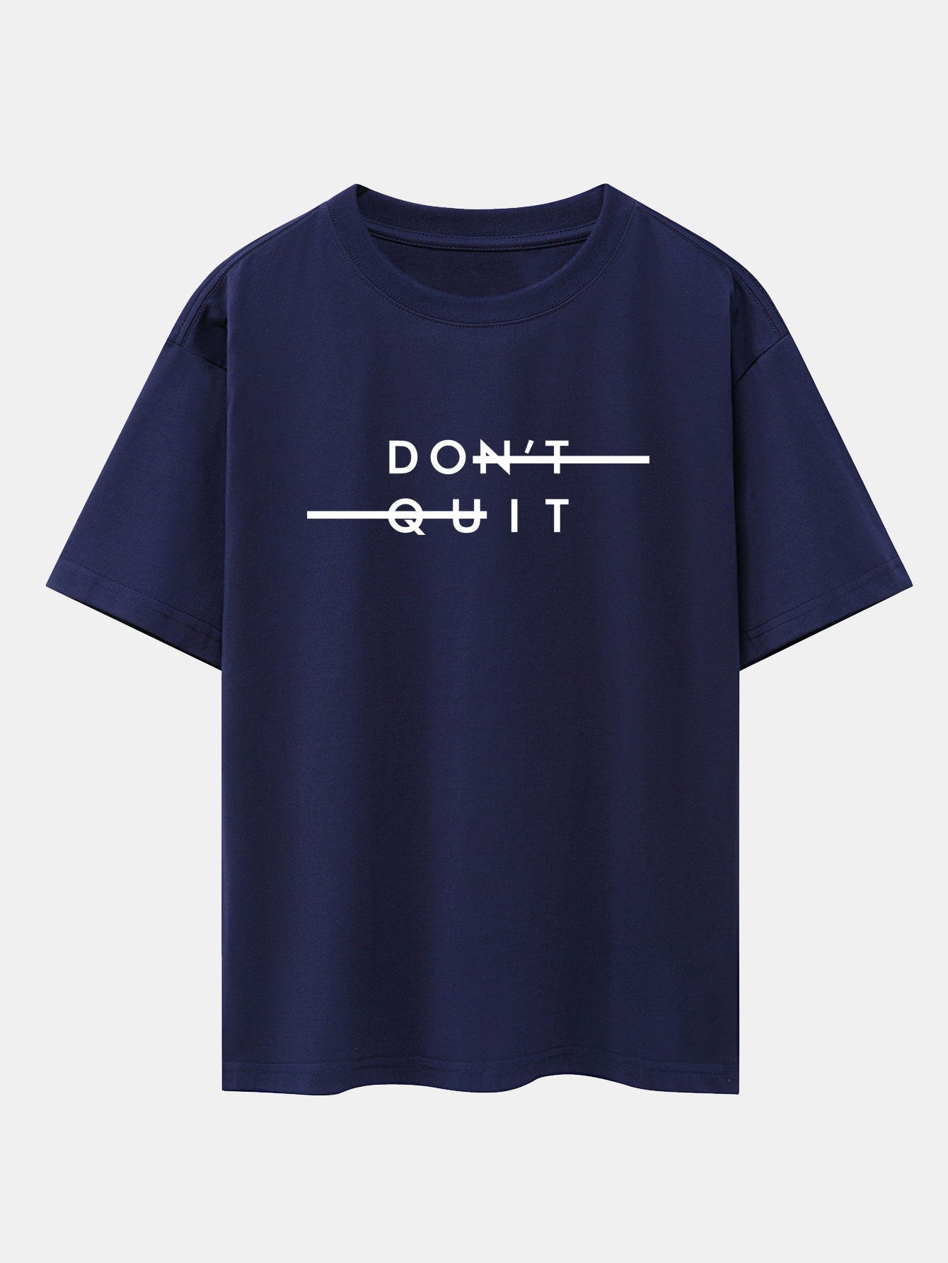 Dustin® | Don'T Quit Print Drop Shoulder Oversize T-Shirt