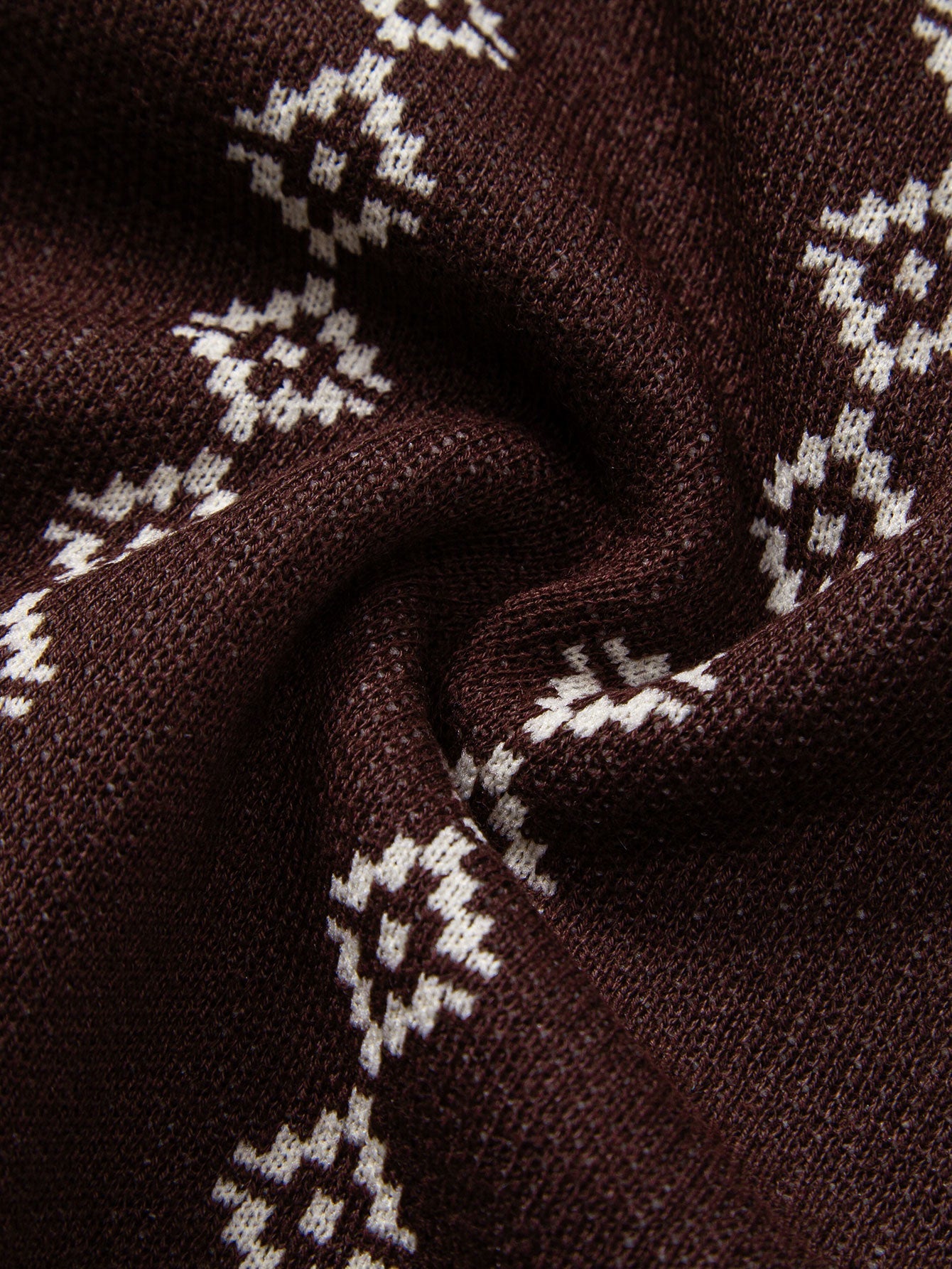 Joseph | Geometric Knit V Neck Polo Shirt