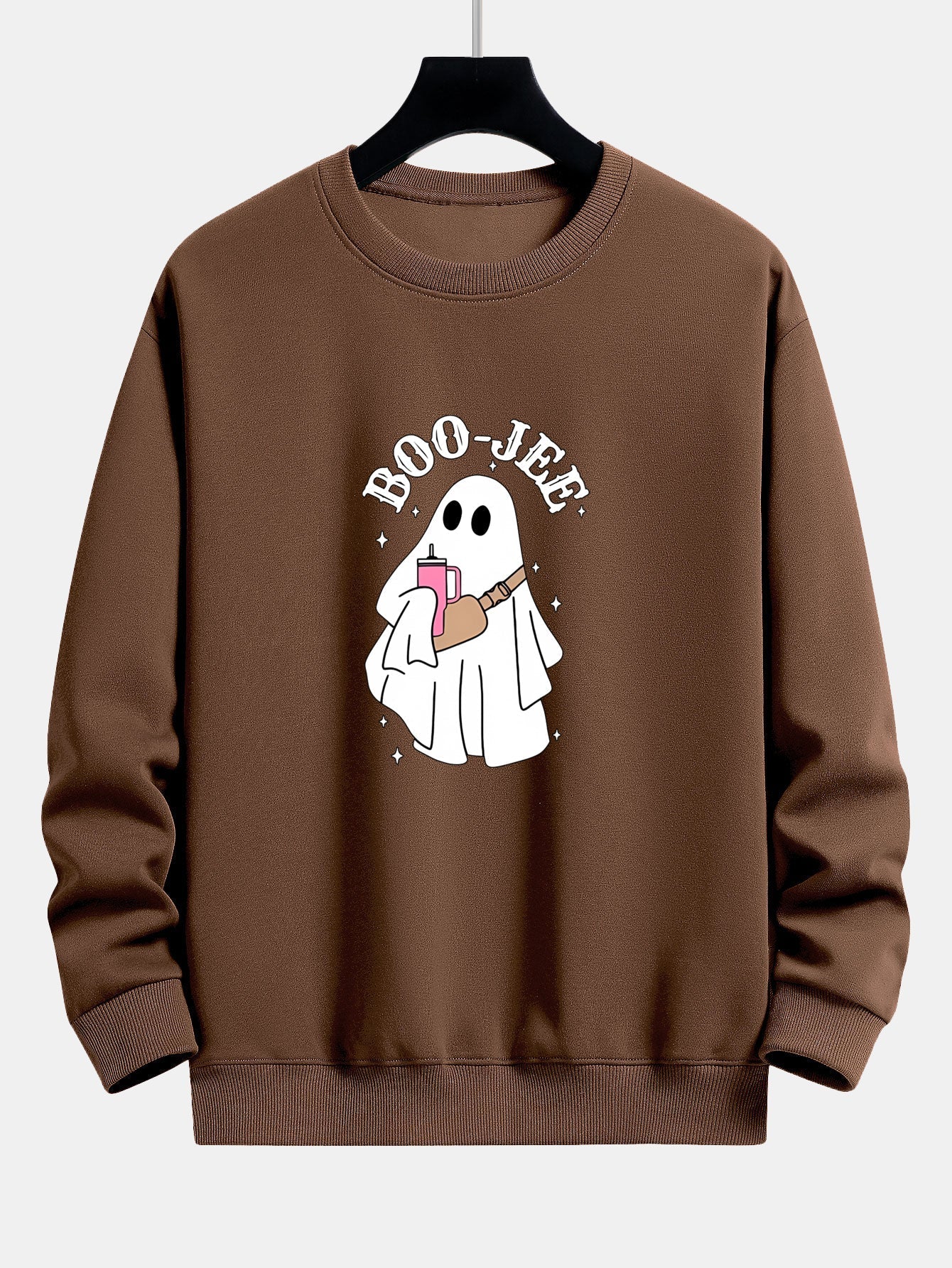 Breogán® | BOO JEE Ghost Print Relax Fit Sweatshirt