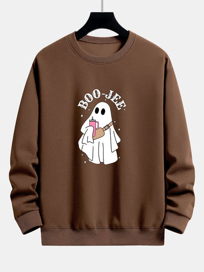 Breogán® | BOO JEE Ghost Print Relax Fit Sweatshirt