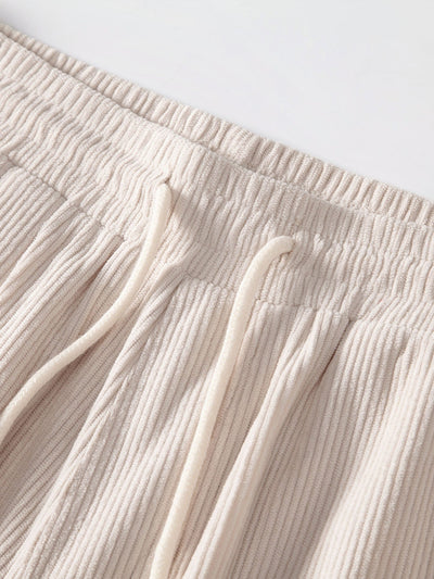 Bernardo® | Corduroy Button Up Short Sleeved Shirt & Straight Leg Corduroy Pants