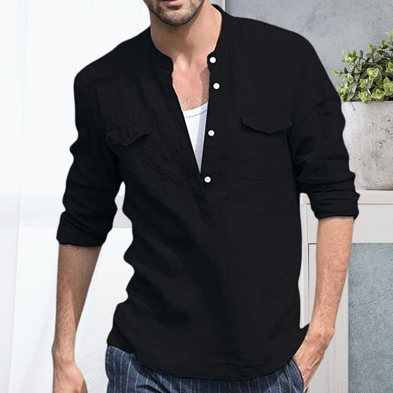 Jonathon® | Solid Color Casual Stylish Men'S Shirt