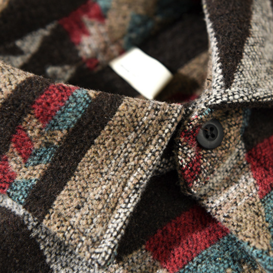 Atilio® | Warm shirt with ethnic design