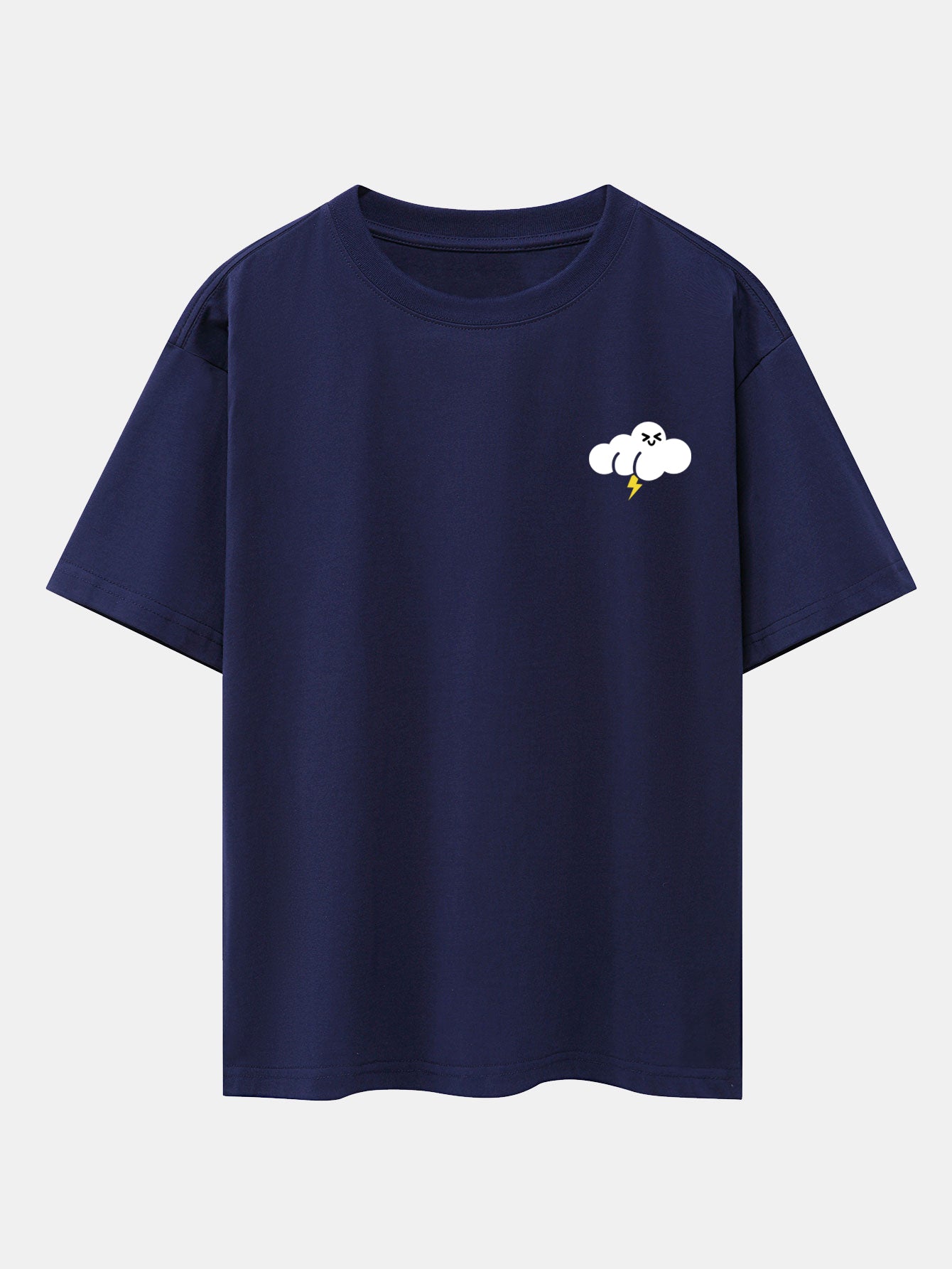 Hubert® | Thundercloud Print Drop Shoulder Oversize T-Shirt