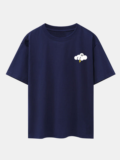 Hubert® | Thundercloud Print Drop Shoulder Oversize T-Shirt