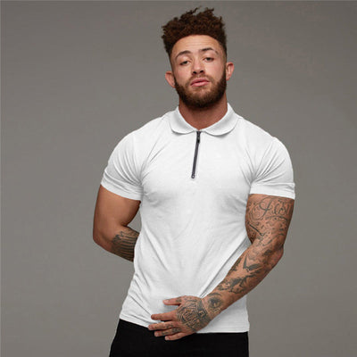 Jorge® | Men'S Zip-Up Polo Shirt