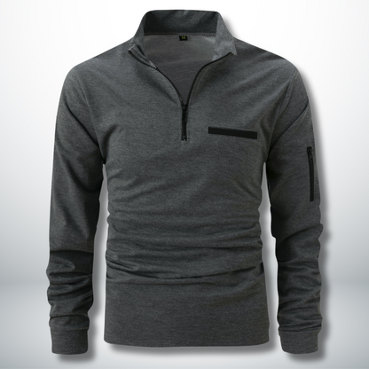 Arístides® | Men's Sports Sweatshirt With Zip