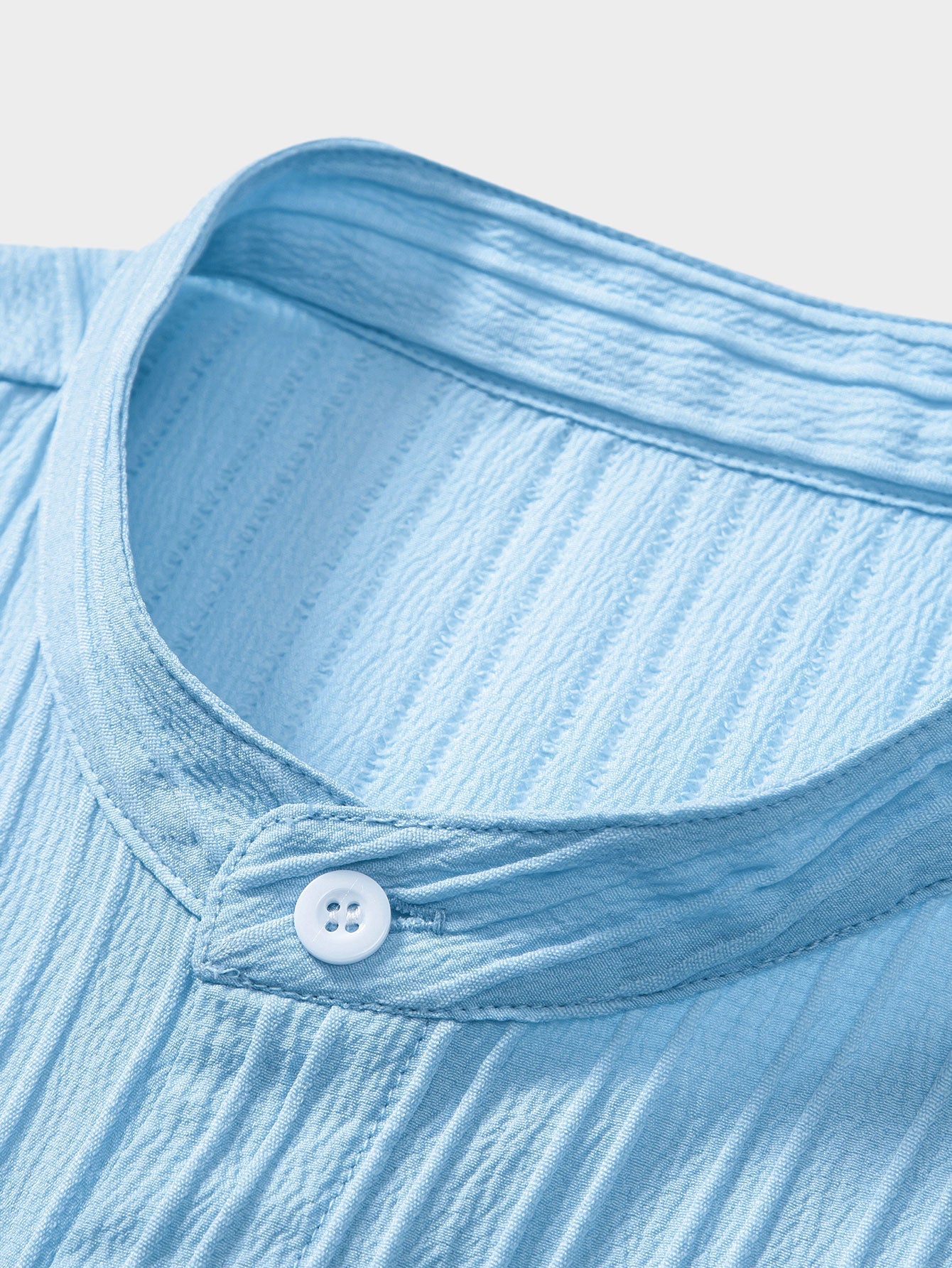 Yann® | Textured Stand Collar Shirt