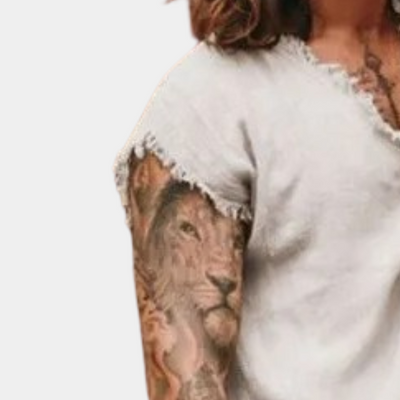 Francisco® | Casual men's shirt with a V-neck