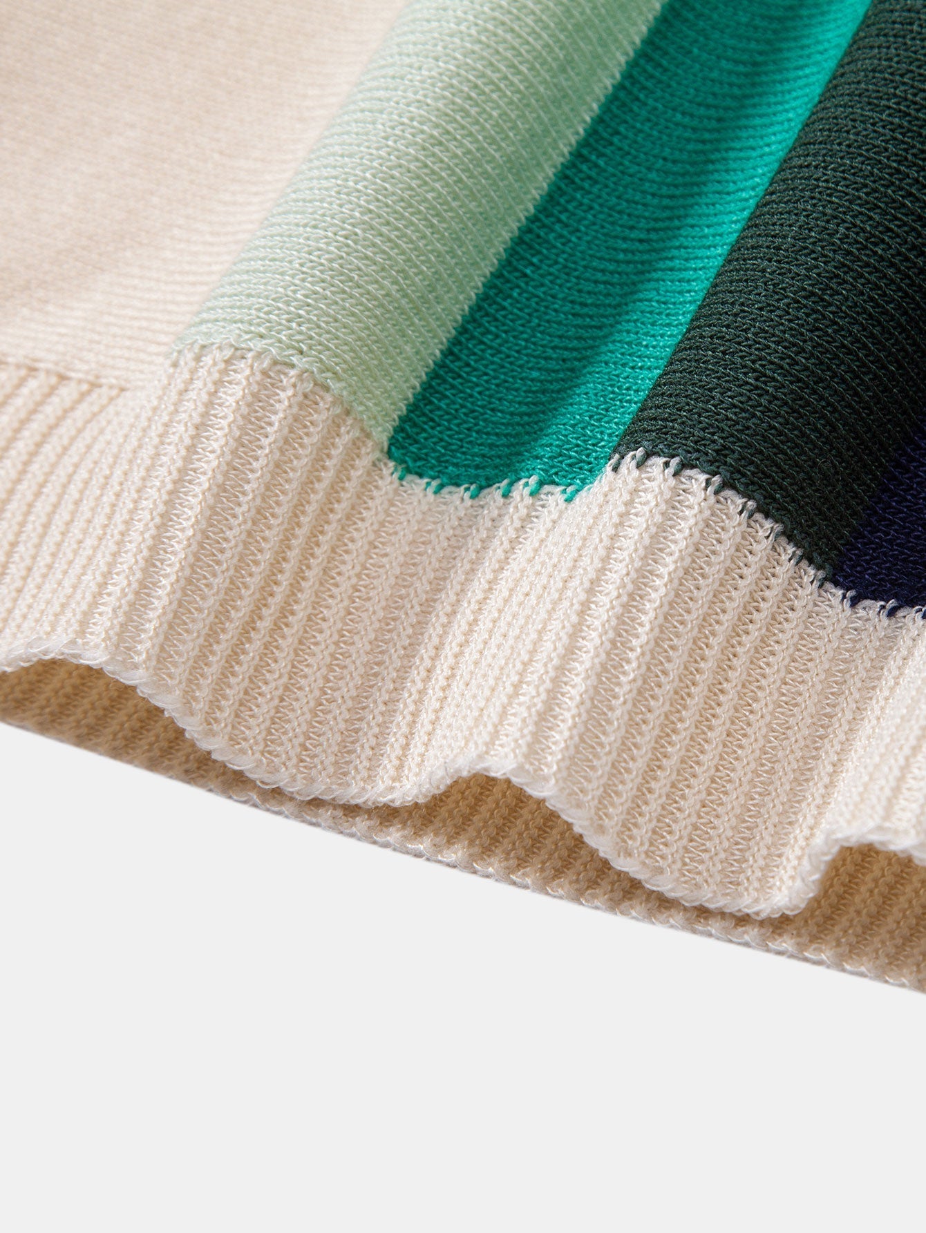 Michael | Striped Knitted Polo Shirt