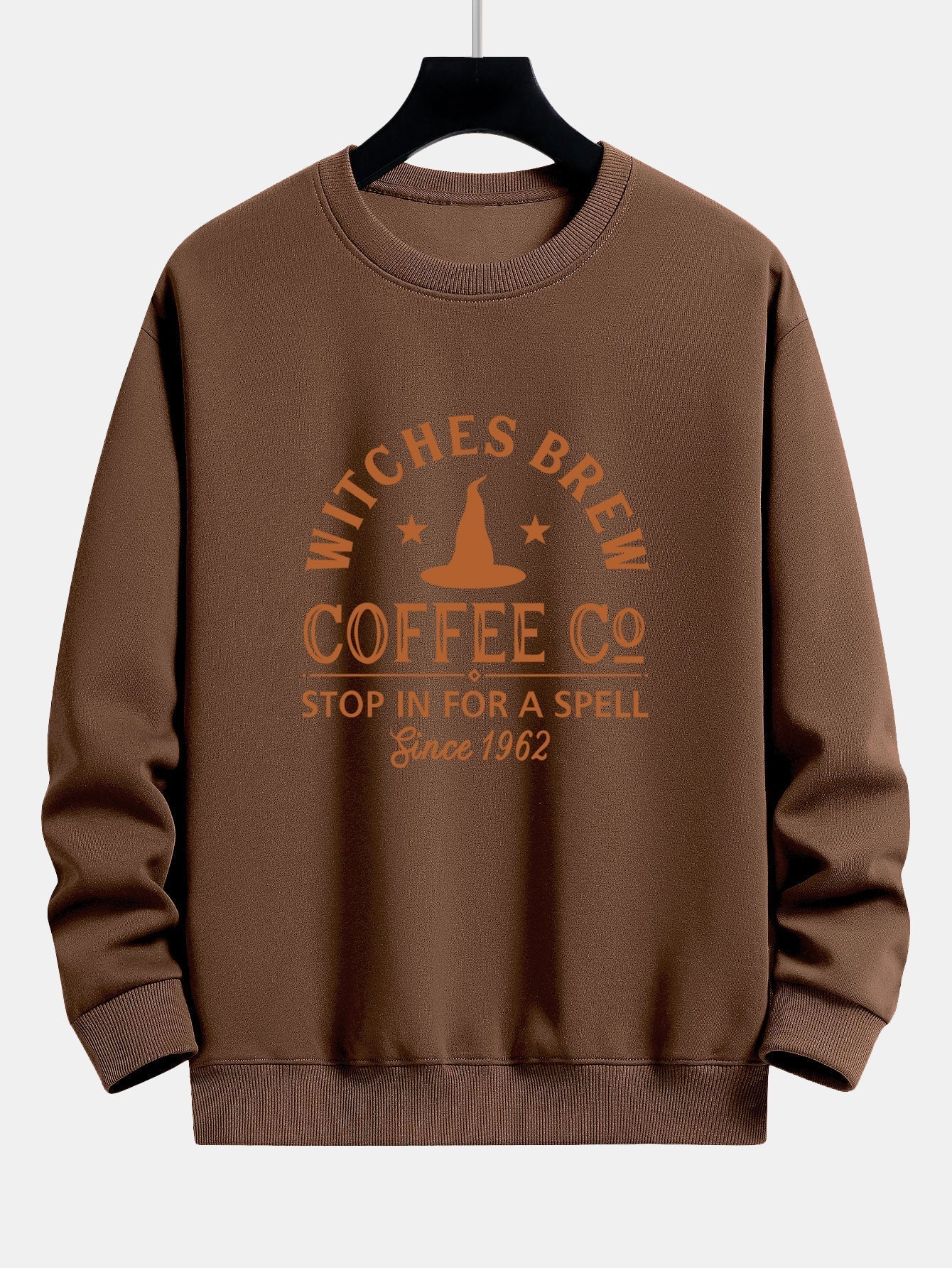 Bernabé® | Halloween Witches Brew Coffee Print Relax Fit Sweatshirt