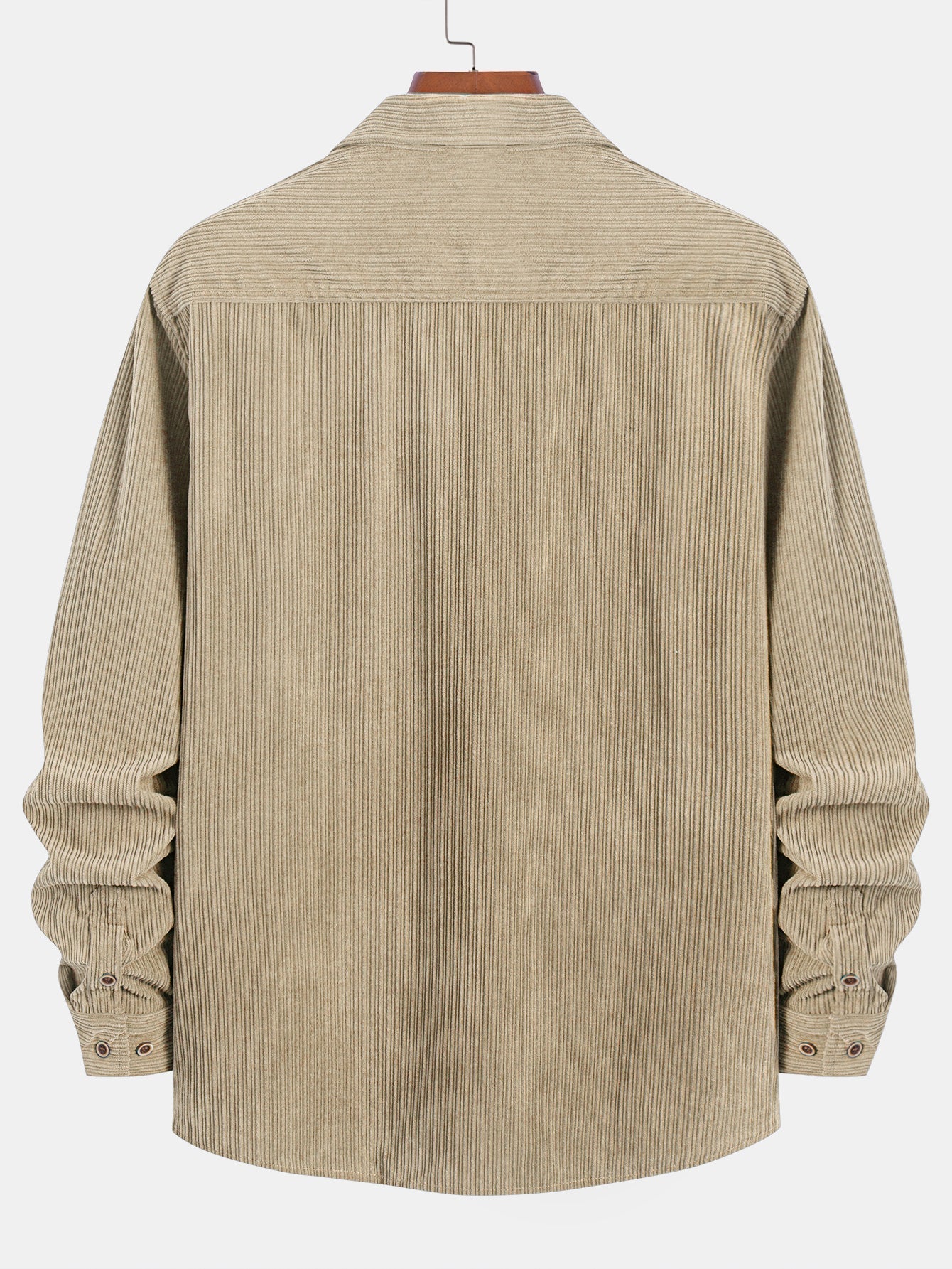 Kareem® | Long Sleeve Corduroy Pocket Button Up Shirt
