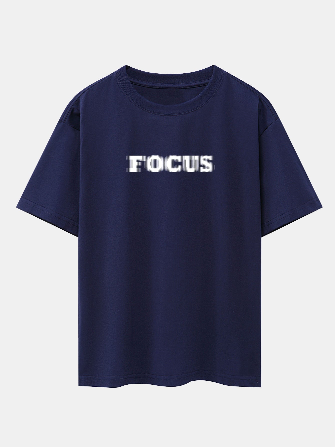 Wayne® | Vague Focus Print Drop Shoulder Oversize T-Shirt