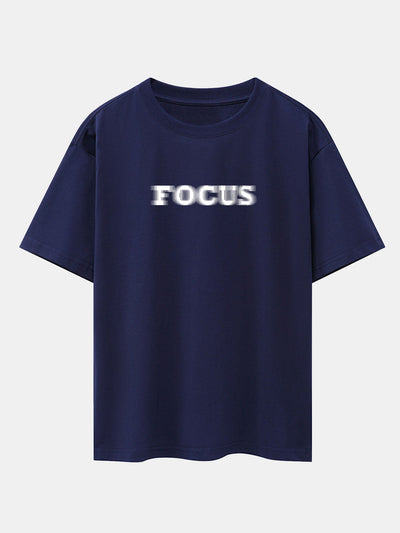 Wayne® | Vague Focus Print Drop Shoulder Oversize T-Shirt