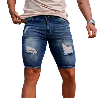 Gerald | Men'S Ripped Sports Denim Shorts
