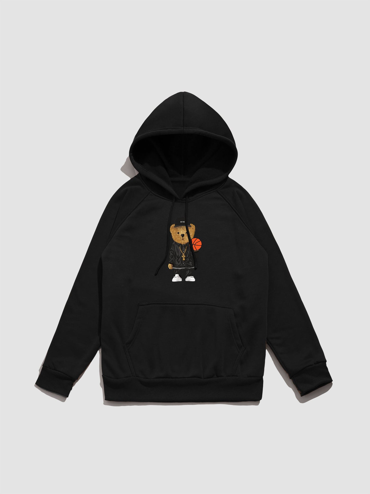 Francisco | Basketball Bear Print Hoodie