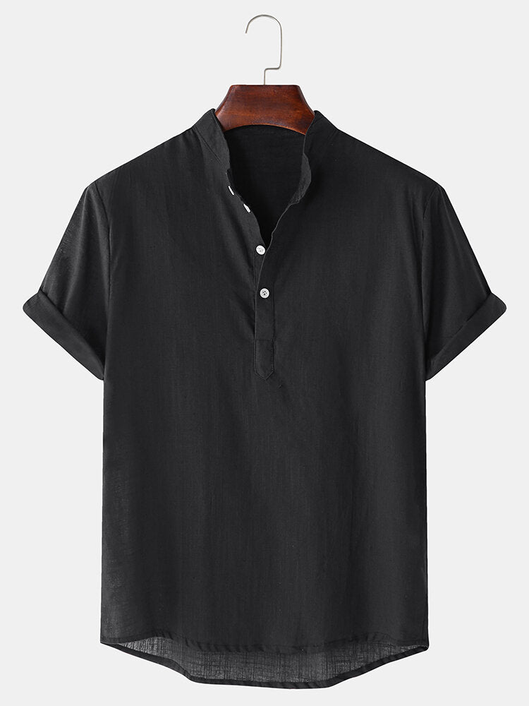 Astor® | Solid Color Basic Henley Shirts