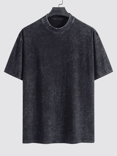 Dallas® | Basic Washed Distressed Drop Shoulder Oversize T-Shirt