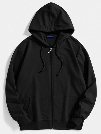 Tanner | Basic Zip Through Hoodie