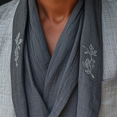 Jon | Men'S Summer Fashion Light Linen Embroidered Suit Jacket