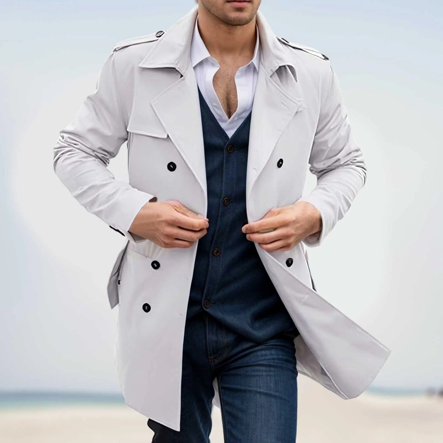 Mateo® | Trench Coat With Windbreaker